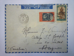 Enveloppe Au Départ  De  SEGOU  (Soudan  FR)  à Destination De  AVIGNON   1941    - Lettres & Documents
