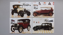 Portugal 1911/4 Yt 1889/92 Maximumkarte MK/MC, ESST, Portugiesische Automobilmuseen (II): Oldtimermuseum, Oeiras - Maximumkarten (MC)