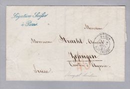 MOTIV Botschaft 1864-09-02 Paris Légation Suisse Nach Zofingen - ...-1845 Prephilately