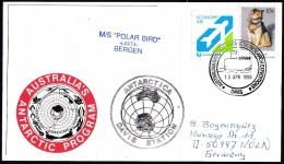 ANTARCTIC,AAT, Base DAVIS, 1996, M/V"POLAR BIRD", 2 Cachets On Nice Card  !! Look Scan II 1.3-55 - Expediciones Antárticas