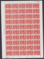 Denmark 1963 Mi. 415 Y ¨35 (Ø) + 10 (Ø) Hilfe Fur Körberbehinderte UNfolded Full Sheet (50 Stamps) Cote 50 € MNH** - Nuovi