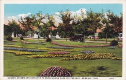 Sunken Garden And Entrance To Morningside Park On Speedway Memphis Tennessee - Memphis