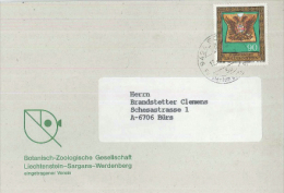 Fürstentum Liechtenstein 9494 Schaan Wappenrock Reichsherold - Covers & Documents