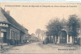 NORD PAS DE CALAIS - 59 - NORD  - STEENVOORDE - Route De Ryweld Et Chapelle Notre Dame De Lourdes - Steenvoorde