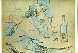 Toulouse-Lautrec : La Buveuse - Paintings