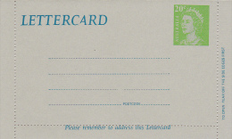 Australia 1979 Lettercard L71 20c Green Unused - Brieven En Documenten