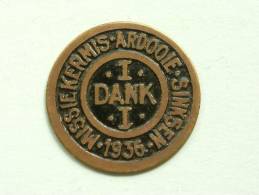 ARDOOIE 1 DANK MISSIEKERMIS SINKSEN 1936 / Dankpenning / Kleur : Geel Koper ( Details Zie Foto´s ) !! - Other & Unclassified