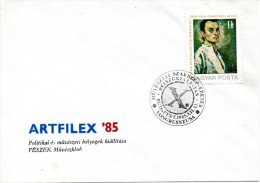 HONGRIE. Enveloppe Commémorative De 1985. Artfilex'85. - Postmark Collection