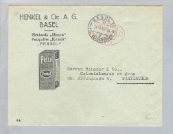 MOTIV Chemie 1939-11-11 Brief Frei-O #717 Persil Henkel&Co. - Affranchissements Mécaniques