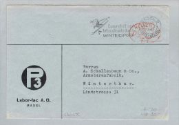 MOTIV Chemie 1941-01-20 Brief Frei-O #717 Labor-fac Basel - Frankiermaschinen (FraMA)