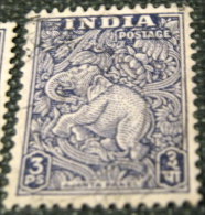 India 1949 Ajanta Panel 3p - Used - Gebruikt