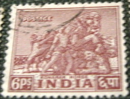 India 1949 Konarak Horse 6p - Used - Gebruikt