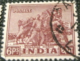 India 1949 Konarak Horse 6p - Used - Gebruikt