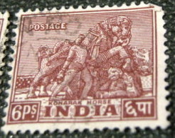 India 1949 Konarak Horse 6p - Used - Gebruikt