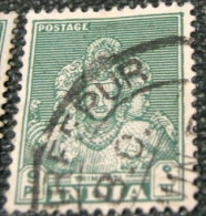 India 1949 Trimurti 9p - Used - Gebruikt