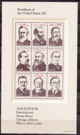 United States    Lot No 806    Scott No  2216-19   Mnh   Year  1986     Full. Set Of Sheets In Folder As Issued - Ongebruikt