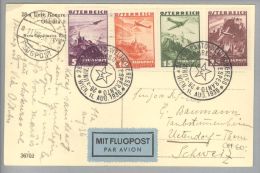 MOTIV Esperanto Flugpost AK Mit Sonderstempel 26.Esperanto-Weltkongress 1936-08-11 - Sonstige & Ohne Zuordnung