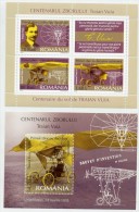 ROMANIA 2006 Trajan Vuia Blocks  MNH / **.  Michel Blocks 370-71 - Ungebraucht