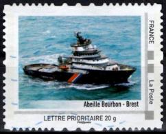 FRANCE Montimbramoi Personalized Stamp Remorqueur Abeille Bourbon High Seas Emergency Tow Vessel Secourism Bee - Secourisme