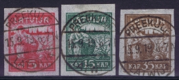 Latvia Lettland: Mi Nr 25 Y - 27 Y   Used - Lettland