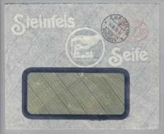 Seife Haushalt Steinfels 1931-03-14 Illustr. Brief Mit Freistempel - Affranchissements Mécaniques