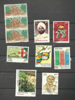 Inde N°1224,1260,1262,1269,1270,1271,1358,1365  Cote 3.20 Euros - Used Stamps