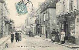 Ref G481-   Cher  -  Gracay - Rue Ludovic Martinet - Belle Animation Dont Commerces -librairie C Dubois -carte Bon Etat- - Graçay