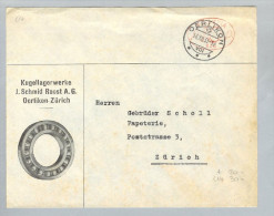 MOTIV Industrie Kugellager 1931-12-16 Brief Frei-O # 820 - Postage Meters