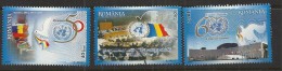 ROMANIA 2005 - 50 YEARS UN MEMBER  - CPL. SET - USED OBLITERE GESTEMPELT USADO - Used Stamps