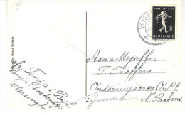 1939  NVPH 327 Op Nieuwjaarskaart Van Vlissingen Naar 's-Gravenmoer - Briefe U. Dokumente