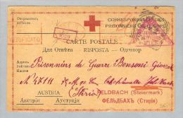 MOTIV Kriegsgefangenenkarte Artogne 1918-06-06 Gse. Nach Feldbach AT - Other & Unclassified