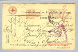 MOTIV Kriegsgefangenen-Karte Fritiano 1919-03-15 Nach Manthausen AT - Altri & Non Classificati