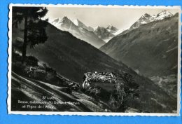 LIP236, St. - Luc, Besso, Gabelhorn, Mt. Durand, Cervin, Pigne De L'Allex, 757,  Circulée 1951 - Saint-Luc