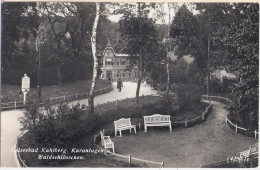 Ostseebad KAHLBERG Kuranlagen Waldschlösschen Mit Schild Familien Können Hier Kaffee Aufbrühen 5.6.1936 Krynica Morska - Ostpreussen