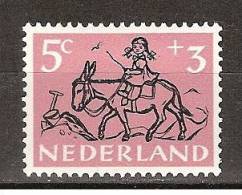 NVPH Nederland Netherlands Pays Bas Niederlande Holanda 597 MLH ; Kinderzegels Ezel, Mule, Ane, Burro 1952 - Esel