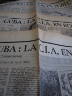 Cuba : La C.I.A. En Échec, Article En Trois Volets De Alain Guérin, L' Humanité Janvier 1978 - Journaux Anciens - Avant 1800