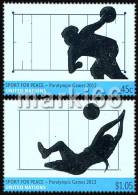 United Nations - New York - 2012 - Sport For Peace - Paralympic Games In London - Stamp Set With Silver Foil Printing - Unused Stamps