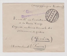 Motiv Kriegsgefangen Sendung Diebt 1916-06-04 Nach Genève - Cartas & Documentos