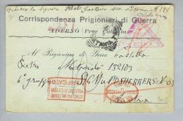 Motiv Kriegsgefangenenpost Österreich 1918-07-26 Von Italien - Sonstige & Ohne Zuordnung