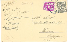 1930 Roltanding 59 Als Mengfrankering Op Ansicht Van Middelburg Naar Herve - Covers & Documents