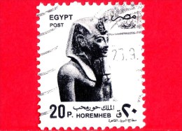 EGITTO - EGYPTE - Usato - 1997 - Archeologia - Arte - Sculture - Horemheb - 20 - Oblitérés