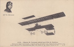 Aviation - Femme Aviatrice Pilote Hélène Dutrieu - Hydravion Farmann - Pioneer Aviation - Aviadores