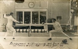 C3576 Cpa " Carte Photo"  Paris Championnat Des Armes De Combat, 3 Au 9 Août 1909 - Fencing