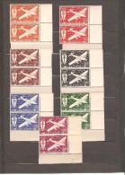 REUNION  POSTE AERIENNE SERIE DE LONDRE NEUF **MNH LUXE N °28/34 EN PAIRE BORD DE FEUILLE - Unused Stamps