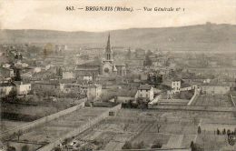 CPA- BRIGNAIS (69) - Le Quartier De L´Eglise - Vue N° 1 - Brignais