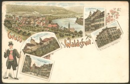 WALDSHUT LITHO OLD POSTCARD - Waldshut-Tiengen