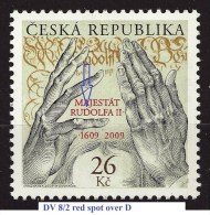 Czech Republic 2009 MNH ** Mi 600 Sc 3424 Majesty Letter Of Rudolf II. Plate Flaw, Plattenfehler. Tschechische Republik - Nuovi