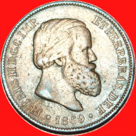 * BELGIUM (1868-1870): BRAZIL  10 REIS 1869 PEDRO II (1831-1889)!  LOW START  NO RESERVE! - Brésil