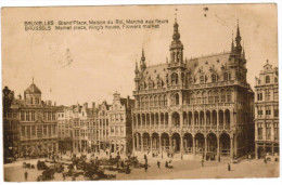 Brussel, Bruxelles, Grand Place, Maison Du Roi, Marché Aux Fleurs (pk20422) - Lanen, Boulevards