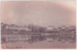 CARTE-PHOTO  - La Seine à MUIDS - - Muids